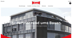 Desktop Screenshot of kunzbau.ch