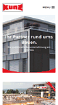 Mobile Screenshot of kunzbau.ch